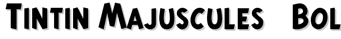 Tintin Majuscules   Bold font
